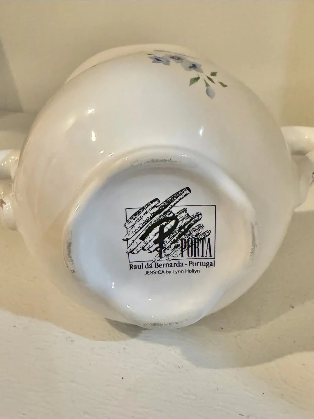Vintage PORTA Raul Da Bernarda Portugal JESSICA Sugar Bowl Lynn Hollyn - Lidded
